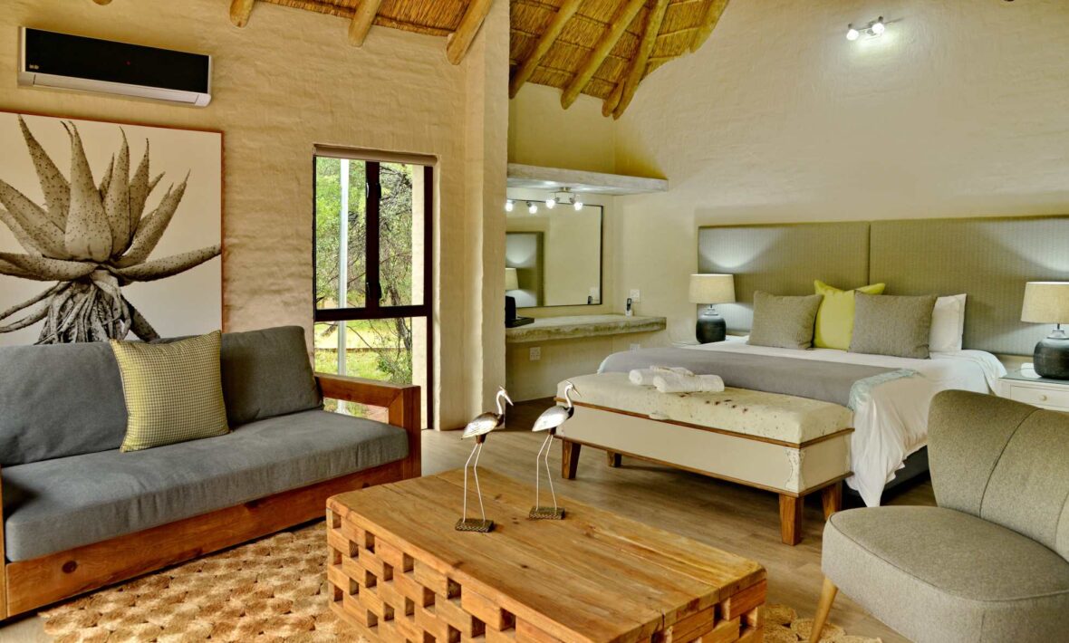 Executive honeymoon room at Lion's Den